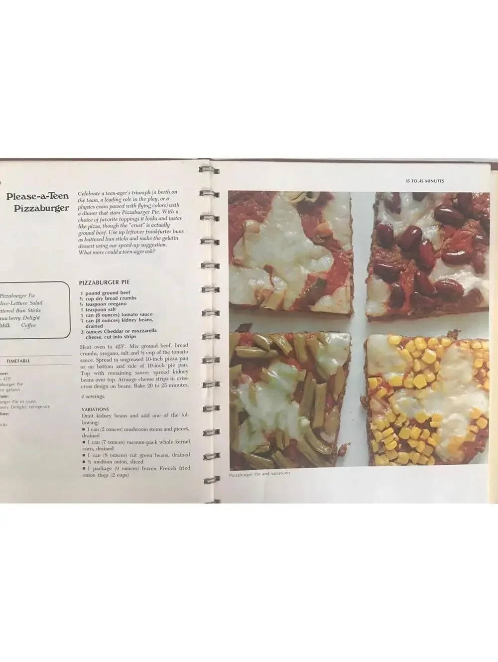 Vintage 1970s Betty Crocker Cookbook: Family Dinners In a Hurry